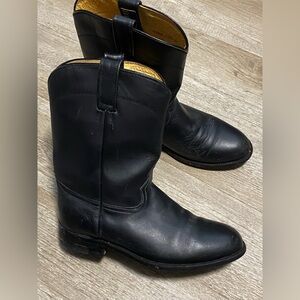 EL GENERAL MENS BLACK COWBOY BOOTS SIZE 27.5 (9-9.5)